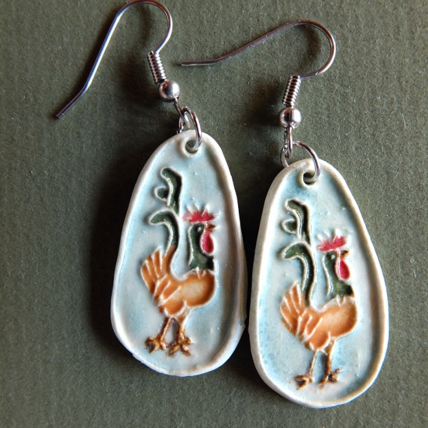 Picture of Earrings roosters